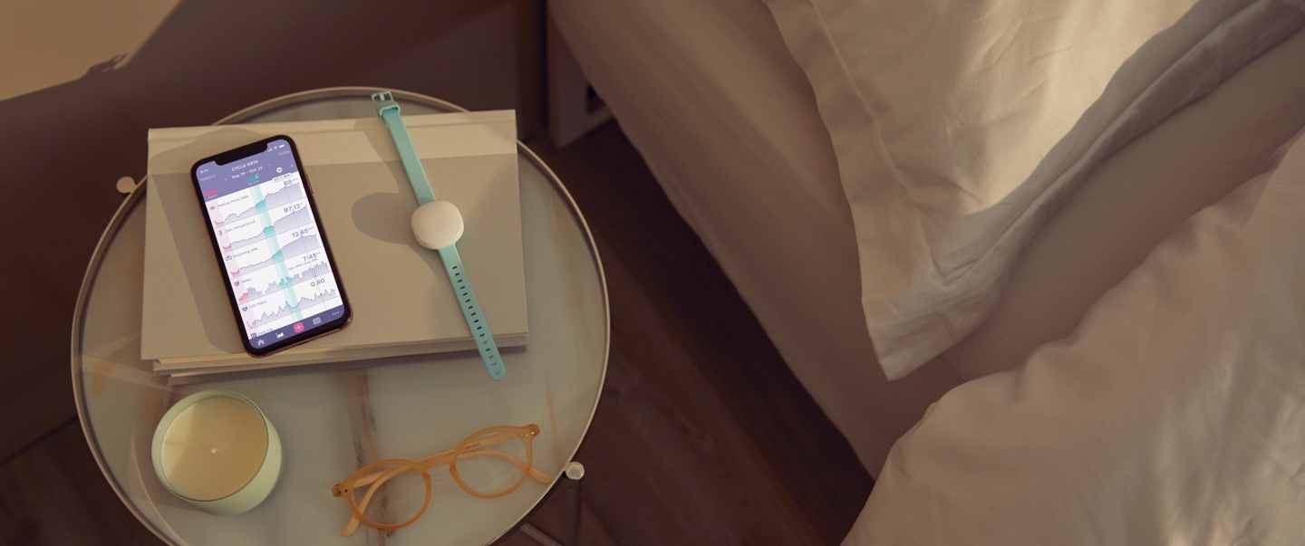 Ava bracelet on bed side table